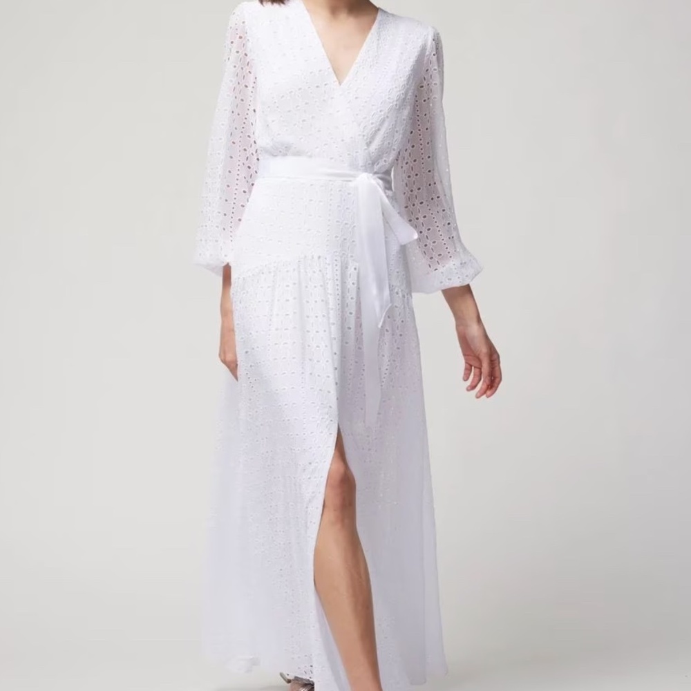 WHBM Long-Sleeve Maxi Dress